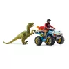 schleich Dinosaurs Quad escape from Velociraptor, Dinozauri un vulkāns, Izpētes stacija, 4 gadi, Daudzkrāsains, Plastmasa