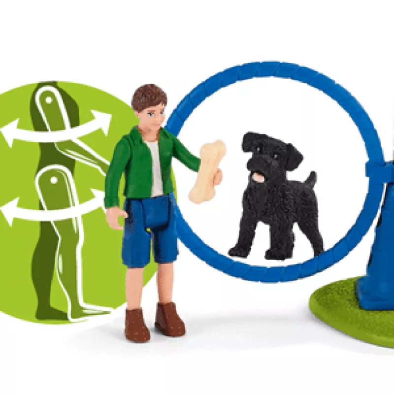schleich Saimniecības dzīve Kucēnu veiklības treniņš, Lauku pasaule, 3 gadi, Daudzkrāsains