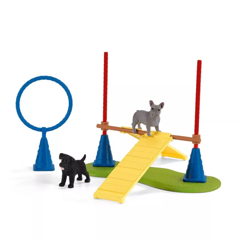 schleich Saimniecības dzīve Kucēnu veiklības treniņš, Lauku pasaule, 3 gadi, Daudzkrāsains