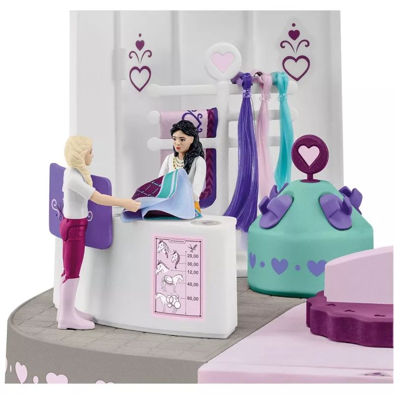 schleich HORSE CLUB Sofia’s Beauties zirgu skaistumkopšanas salons, Salons un spa, Ķemmējami mati, Zirgi, 3 gadi, Daudzkrāsains, Plastmasa