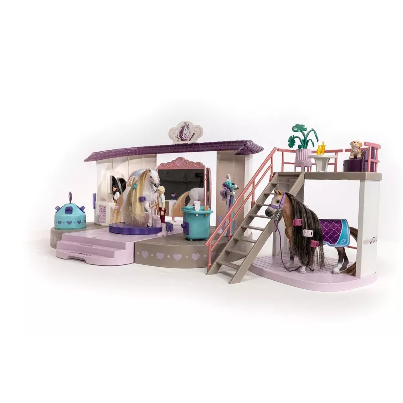 schleich HORSE CLUB Sofia’s Beauties zirgu skaistumkopšanas salons, Salons un spa, Ķemmējami mati, Zirgi, 3 gadi, Daudzkrāsains, Plastmasa