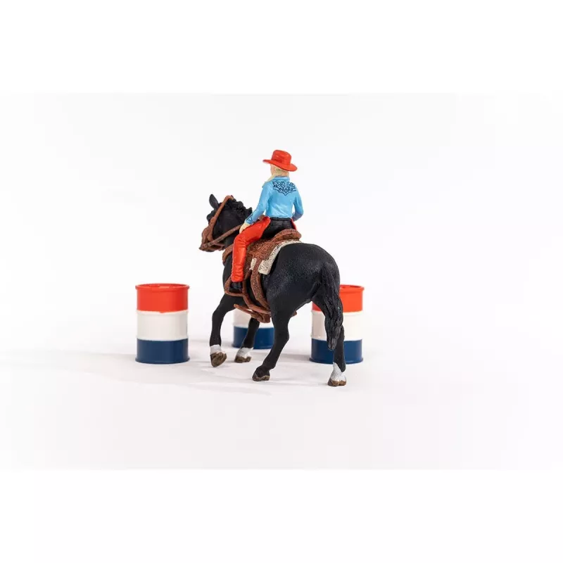 schleich Cowgirl Barrel Racing Fun, 3 gadi, Daudzkrāsains