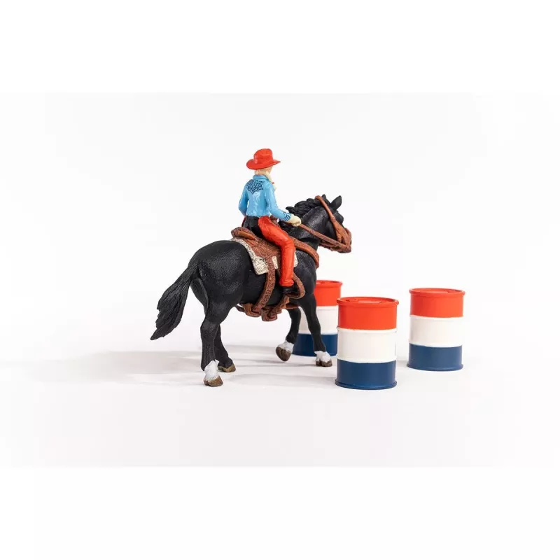 schleich Cowgirl Barrel Racing Fun, 3 gadi, Daudzkrāsains
