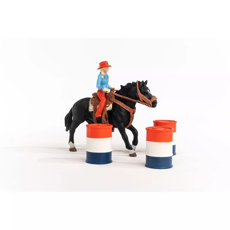 schleich Cowgirl Barrel Racing Fun, 3 gadi, Daudzkrāsains