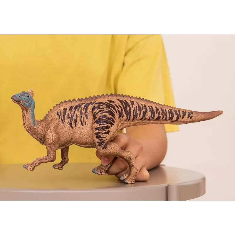 schleich Dinozauri Edmontosaurus, 4 gadi, Zemes iekarošana, Dinozauri un vulkāns, Melna, Brūna, Zaļa, Plastmasa