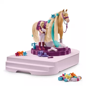 schleich HORSE CLUB Sofia’s Beauties zirgu kopšanas stacija, ķemmējami mati, Zirgi, 3 gads(-i), Daudzkrāsaina