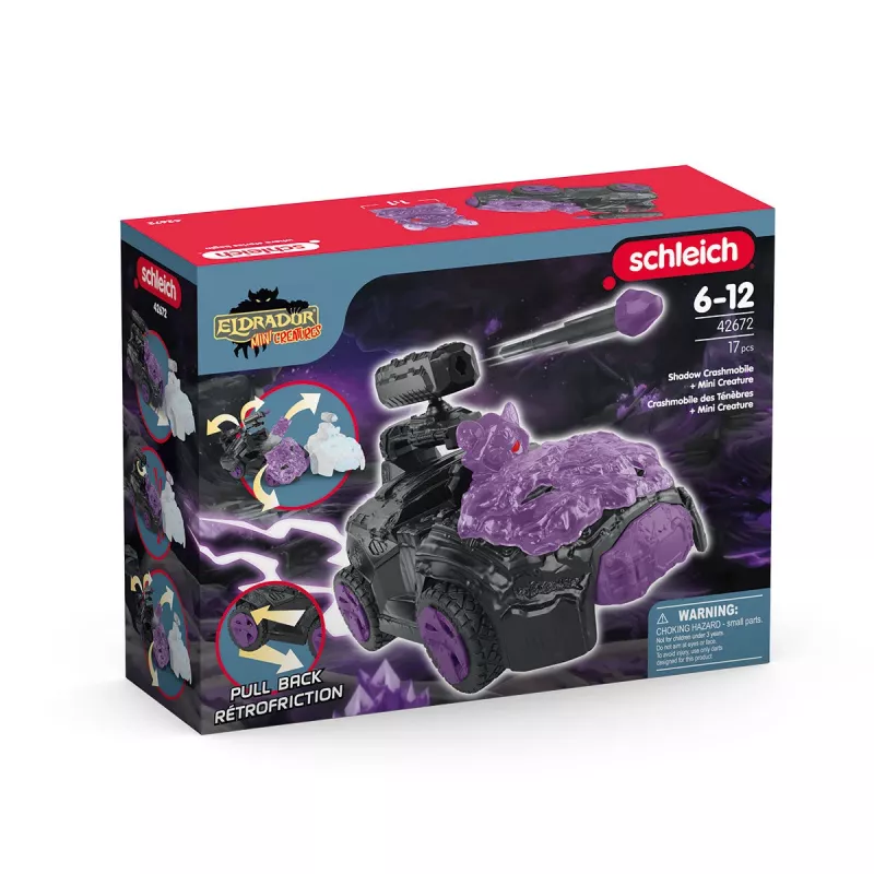 Schleich Shadow CrashMobile ar mini radījumu melns violets 42672