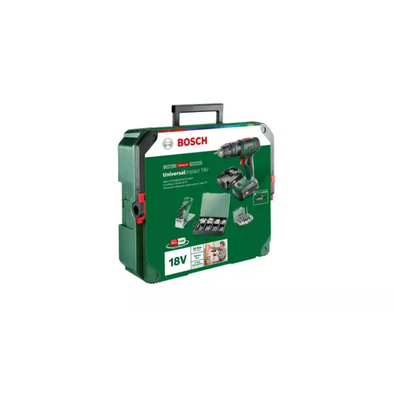 Virzuļurbis Bosch Universal Impact 18V 1450 RPM 1.3 kg zaļš