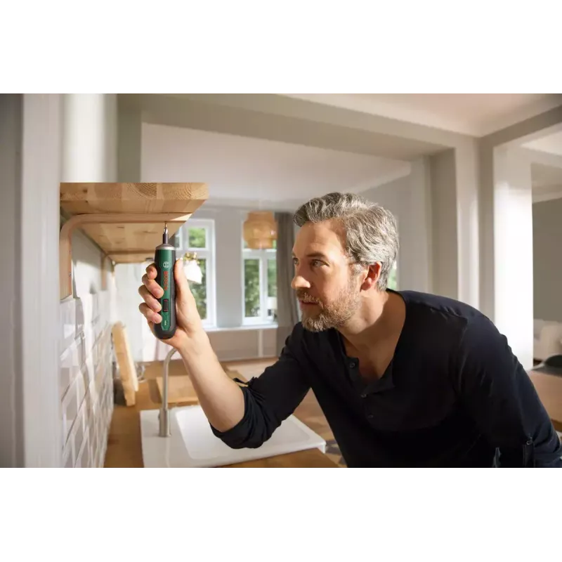 Elektriskais skrūvgriezis Bosch PushDrive zaļa