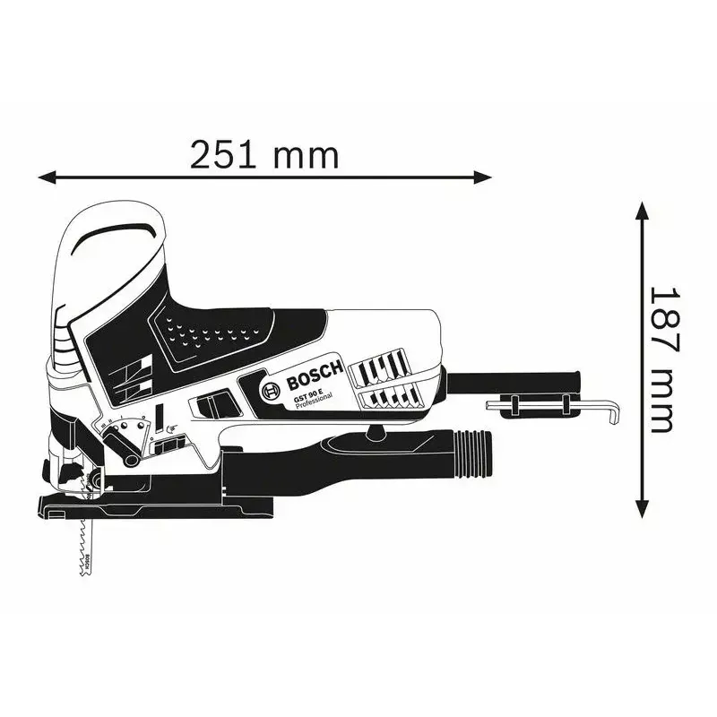 Bosch 0 601 58G 000 finierzāģis 650 W 2.3 kg