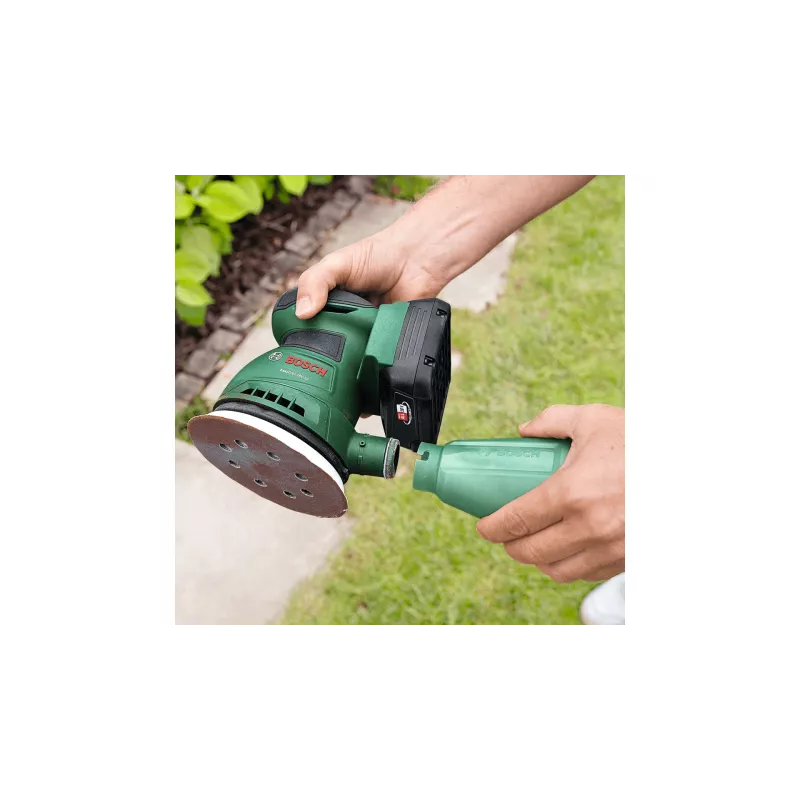 Bosch EasyOrbit 18V-10 (Baretool), orbitālā slīpmašīna, melna, zaļa, plastmasa, Vācija, 23000 OPM, 1 mm