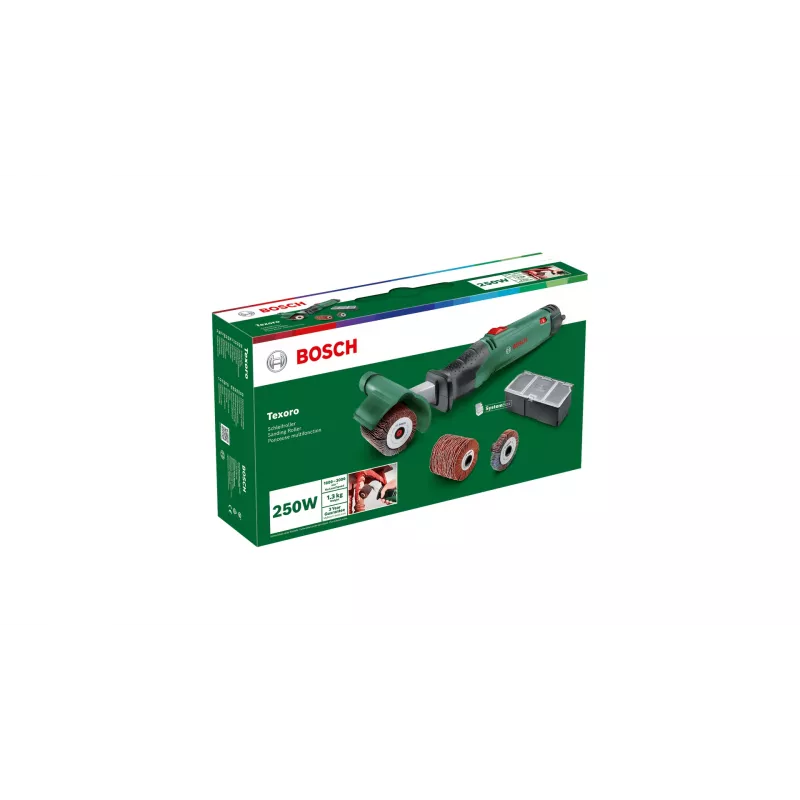 Bosch Texoro Slīpēšanas veltnis 3000 RPM Melna, Zaļa, Pelēka 250 W