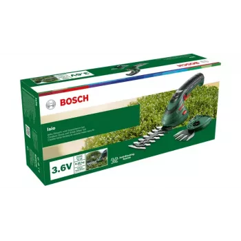 Bosch Isio bezvada zāles šķēres 8 cm 3.6 V litija jonu (Li-Ion) melnas, zaļas
