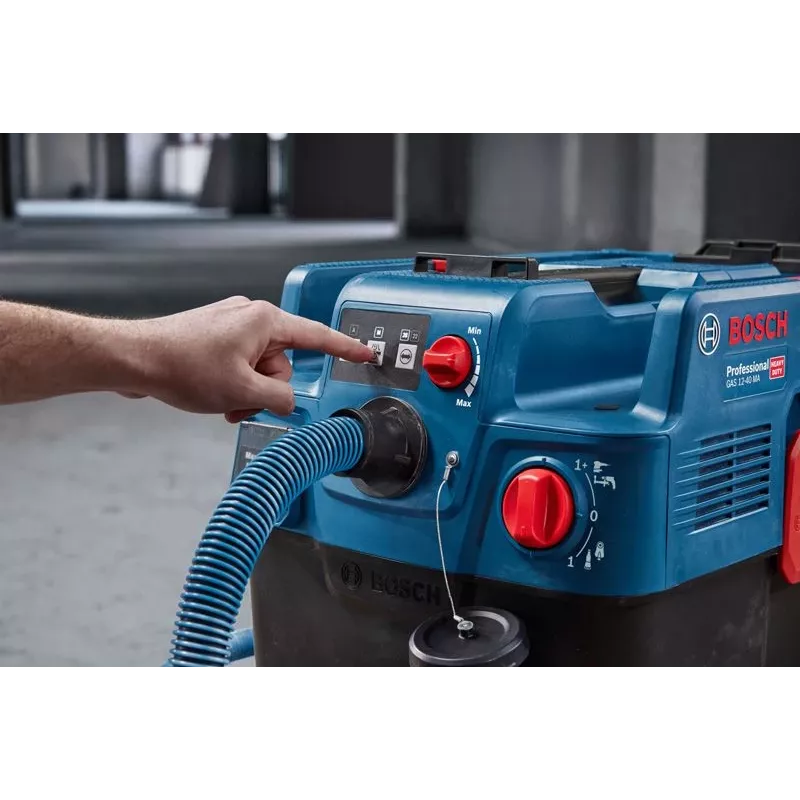 Bosch GAS 12-40 MA Professional 40 L cilindriskais putekļsūcējs sausai un mitrai tīrīšanai 1200 W Kombinēts