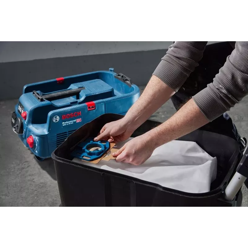 Bosch GAS 12-40 MA Professional 40 L cilindriskais putekļsūcējs sausai un mitrai tīrīšanai 1200 W Kombinēts