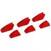 Cauruļu uzgriežņatslēgu rezerves daļa Knipex 86 09 250 V01 Sarkana plastmasa 6 gab.