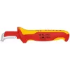 Fiksēta asmeņa nazis Knipex 009855 Metallic Red dzeltena