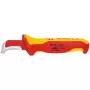 Fiksēta asmeņa nazis Knipex 009855 Metallic Red dzeltena