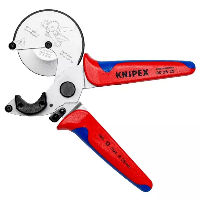 Cauruļu šķēres Knipex 90 25 25 Alumīnijs Melns Zils Sarkans 210 mm