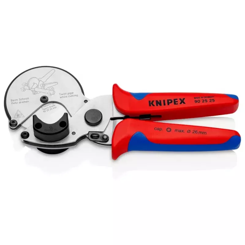 Cauruļu šķēres Knipex 90 25 25 Alumīnijs Melns Zils Sarkans 210 mm