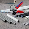 Cauruļu šķēres Knipex 90 25 25 Alumīnijs Melns Zils Sarkans 210 mm