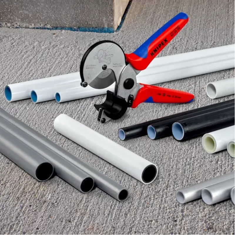 Cauruļu šķēres Knipex 90 25 25 Alumīnijs Melns Zils Sarkans 210 mm