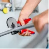 Cauruļu šķēres Knipex 90 25 25 Alumīnijs Melns Zils Sarkans 210 mm
