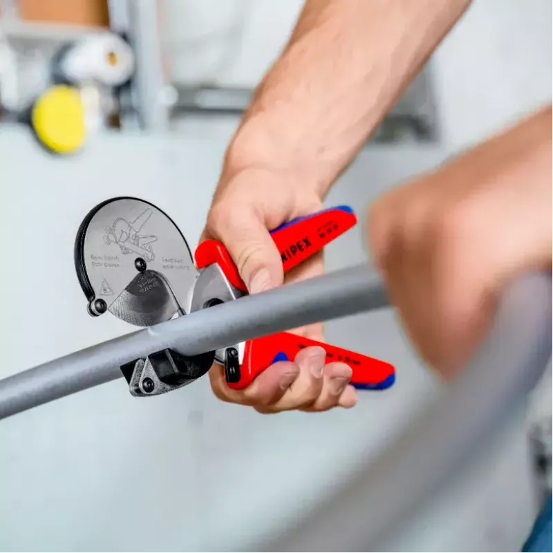 Cauruļu šķēres Knipex 90 25 25 Alumīnijs Melns Zils Sarkans 210 mm