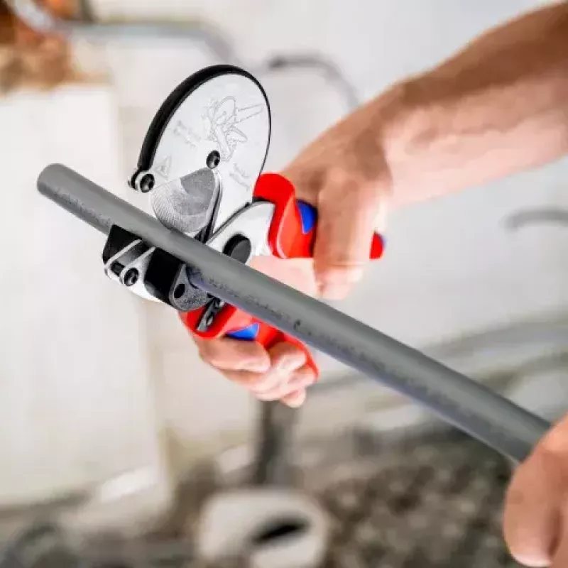 Cauruļu šķēres Knipex 90 25 25 Alumīnijs Melns Zils Sarkans 210 mm