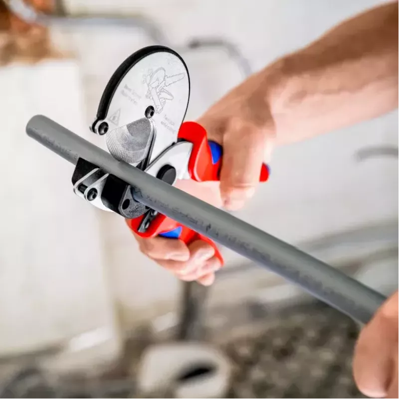 Cauruļu šķēres Knipex 90 25 25 Alumīnijs Melns Zils Sarkans 210 mm