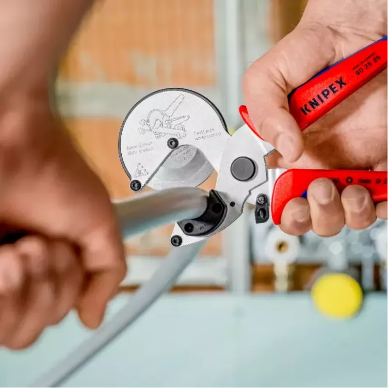 Cauruļu šķēres Knipex 90 25 25 Alumīnijs Melns Zils Sarkans 210 mm