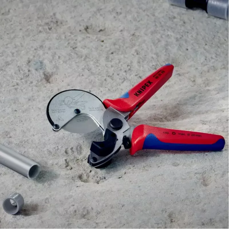 Cauruļu šķēres Knipex 90 25 25 Alumīnijs Melns Zils Sarkans 210 mm