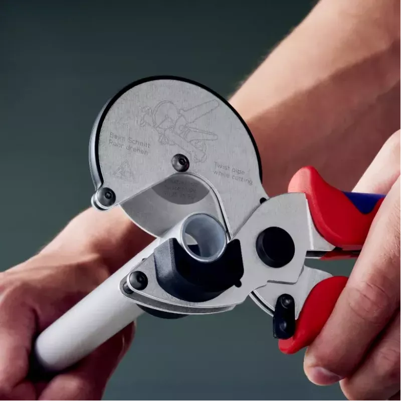 Cauruļu šķēres Knipex 90 25 25 Alumīnijs Melns Zils Sarkans 210 mm