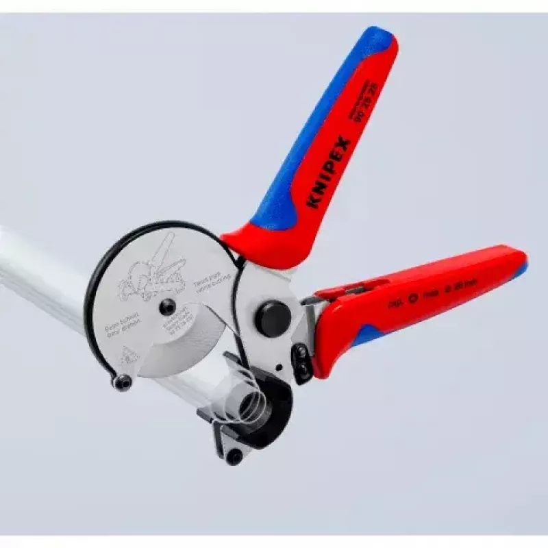 Cauruļu šķēres Knipex 90 25 25 Alumīnijs Melns Zils Sarkans 210 mm