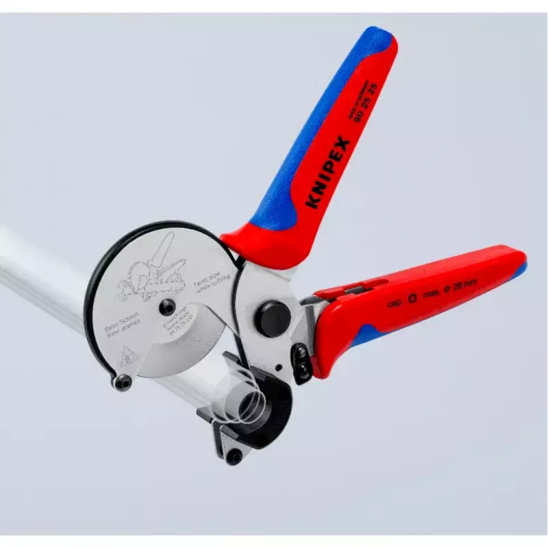 Cauruļu šķēres Knipex 90 25 25 Alumīnijs Melns Zils Sarkans 210 mm