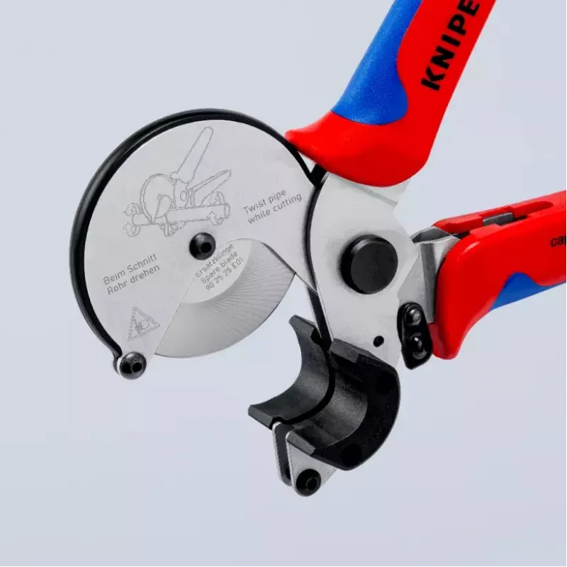 Cauruļu šķēres Knipex 90 25 25 Alumīnijs Melns Zils Sarkans 210 mm