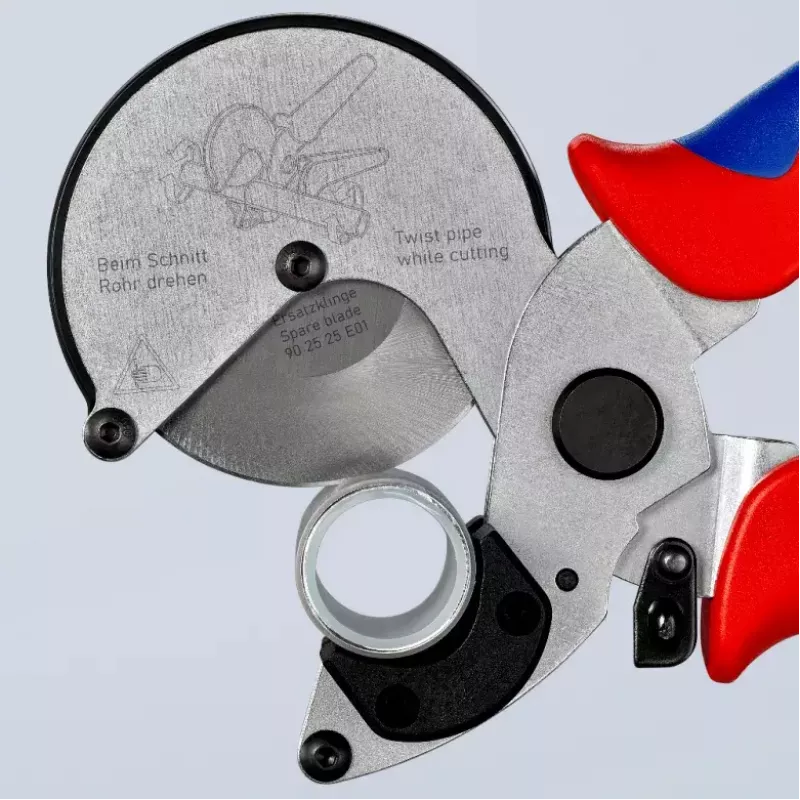 Cauruļu šķēres Knipex 90 25 25 Alumīnijs Melns Zils Sarkans 210 mm