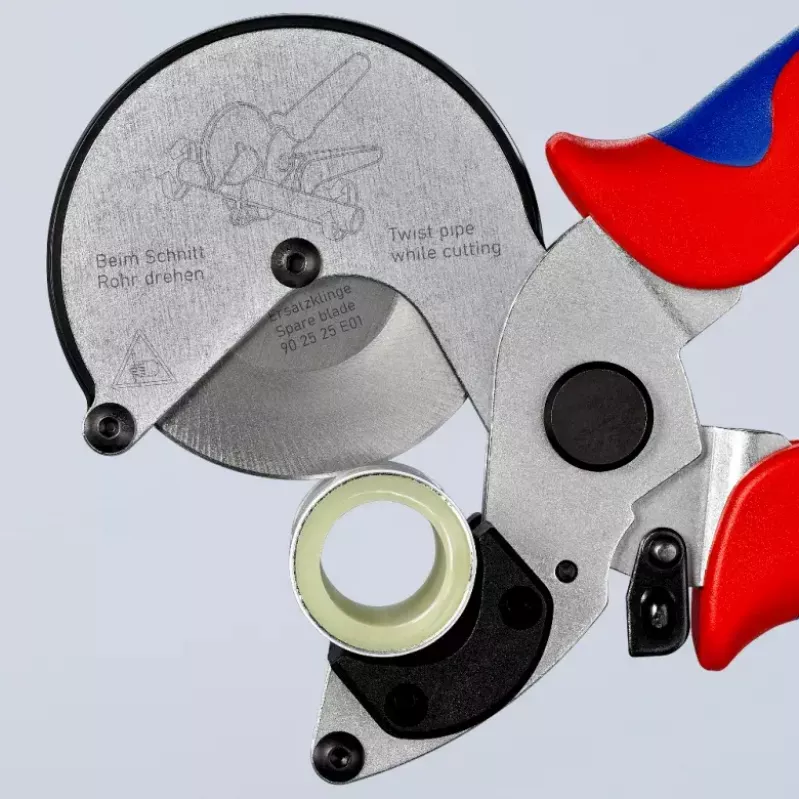 Cauruļu šķēres Knipex 90 25 25 Alumīnijs Melns Zils Sarkans 210 mm