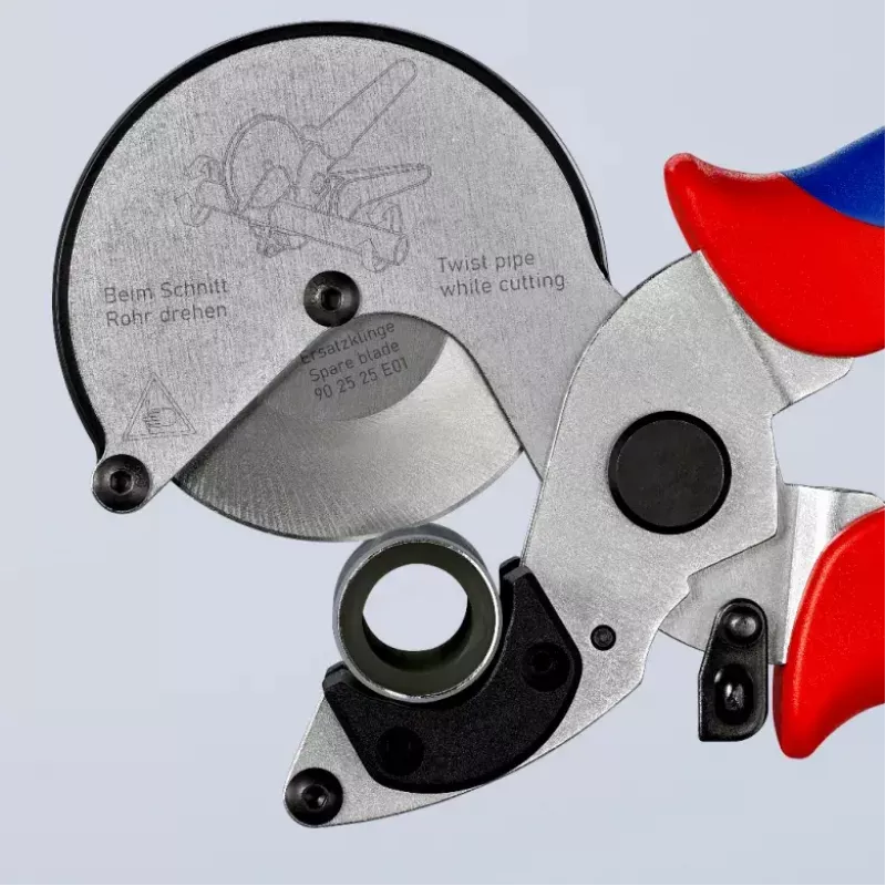 Cauruļu šķēres Knipex 90 25 25 Alumīnijs Melns Zils Sarkans 210 mm