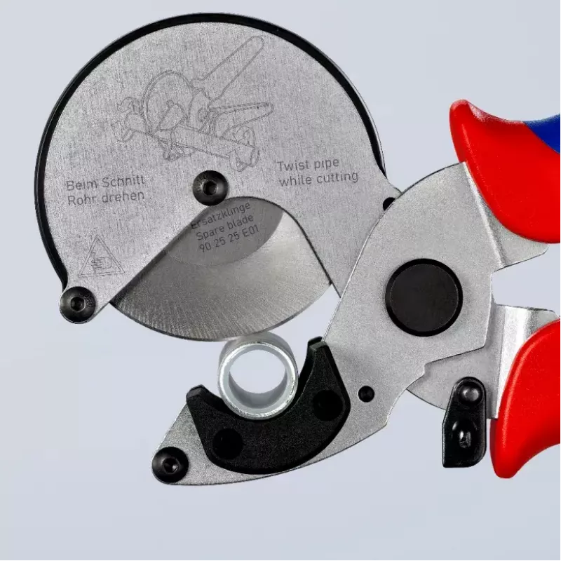 Cauruļu šķēres Knipex 90 25 25 Alumīnijs Melns Zils Sarkans 210 mm