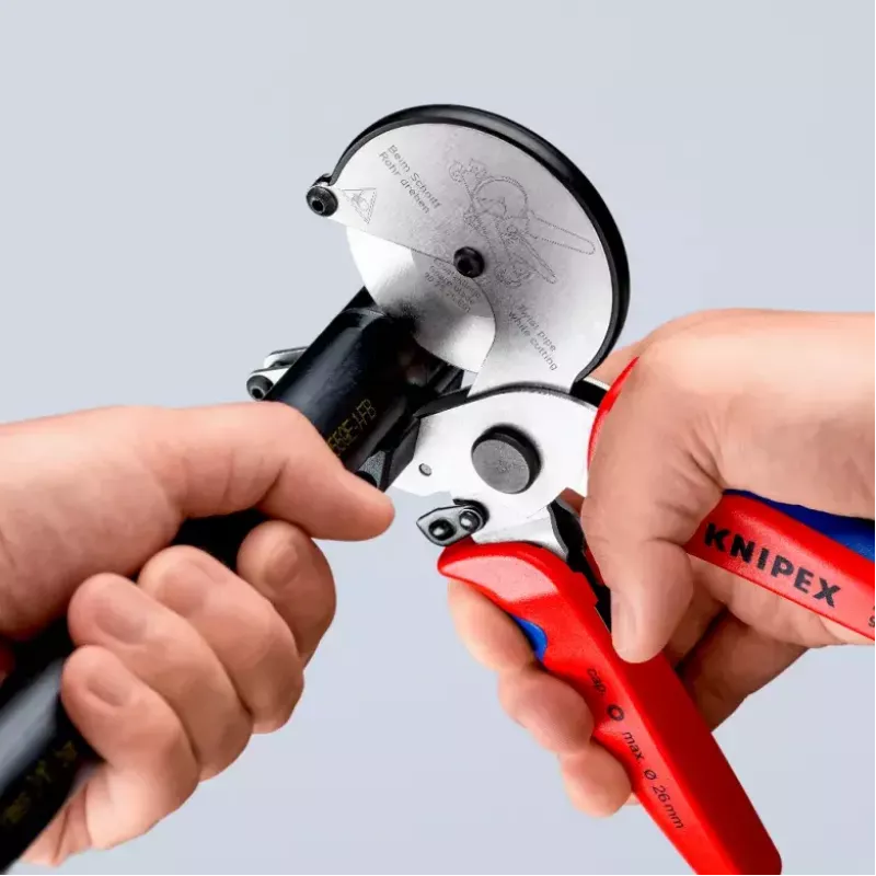 Cauruļu šķēres Knipex 90 25 25 Alumīnijs Melns Zils Sarkans 210 mm