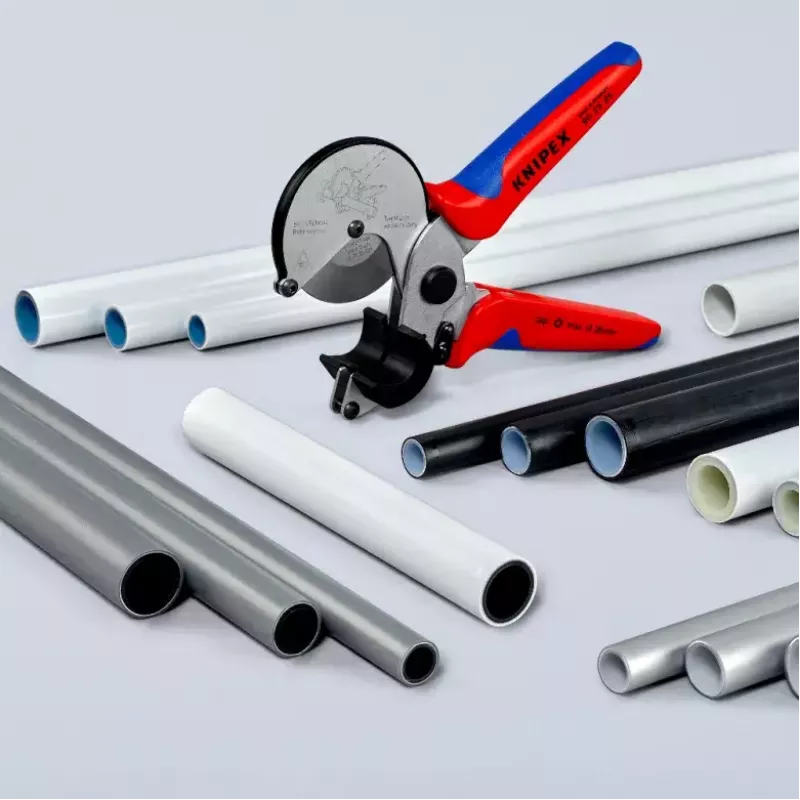 Cauruļu šķēres Knipex 90 25 25 Alumīnijs Melns Zils Sarkans 210 mm