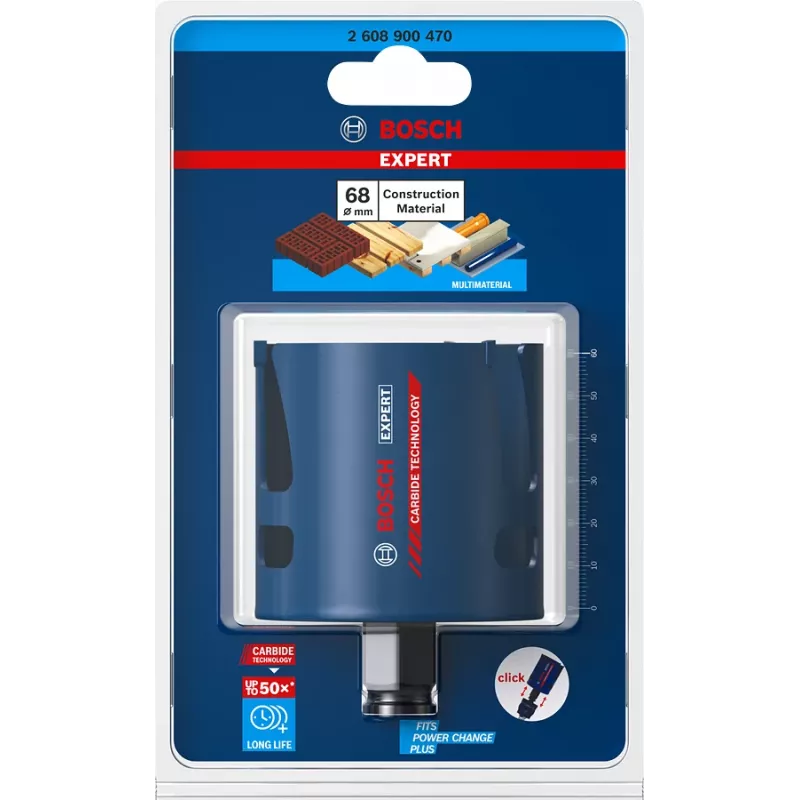 Caurumu zāģis Bosch 2 608 900 470 6.8 cm ķieģelim, plastmasai, mīkstai koksnei