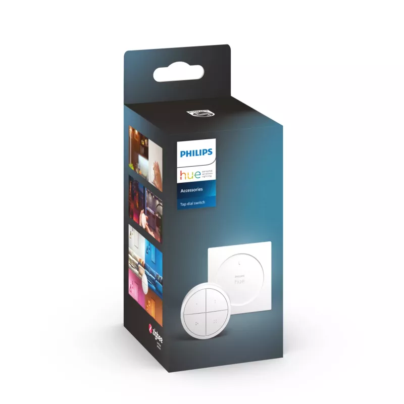 Philips Tap ciparnīcas slēdzis, Bezvadu, Balts, Brīvstāvošs/pie sienas, IP20, Plastmasa, IP20