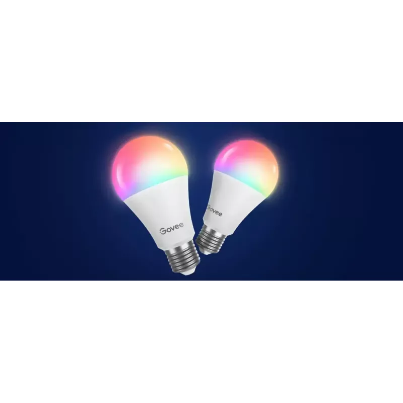 Smart bulb Govee Smart Wifi&BLE Light Bulb 800 lm — E27, 9 W, Wi‑Fi/Bluetooth, balta
