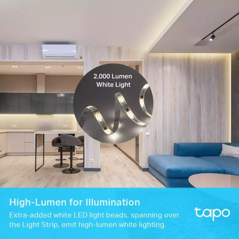Universāla lentes gaisma TP-Link Tapo Smart Wi-Fi Light Strip