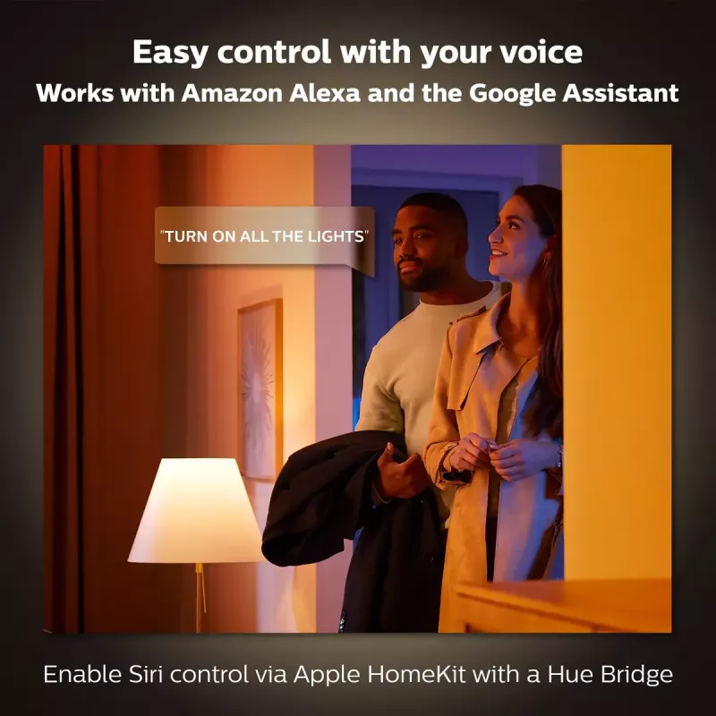 Viedā spuldze Philips Hue balta and colour ambience Candle E14, Bluetooth/Zigbee, 5,3 W (2 gab. iepakojumā)