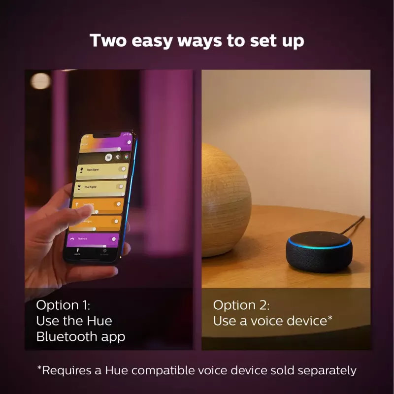Viedā spuldze Philips Hue balta and colour ambience Candle E14, Bluetooth/Zigbee, 5,3 W (2 gab. iepakojumā)