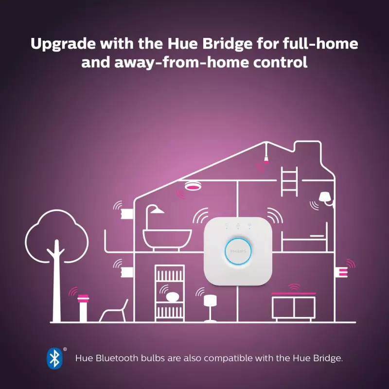 Viedā spuldze Philips Hue balta and colour ambience Candle E14, Bluetooth/Zigbee, 5,3 W (2 gab. iepakojumā)