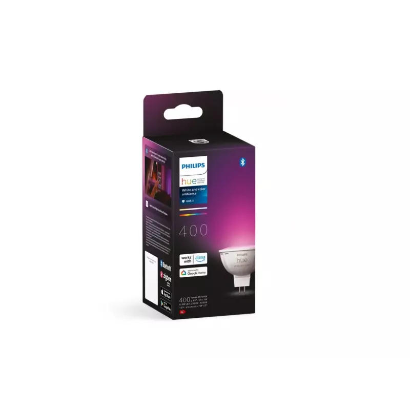 Philips Hue balta and colour ambience MR16 viedais apgaismojuma prožektors, GU53, 6,3 W, Bluetooth/Zigbee